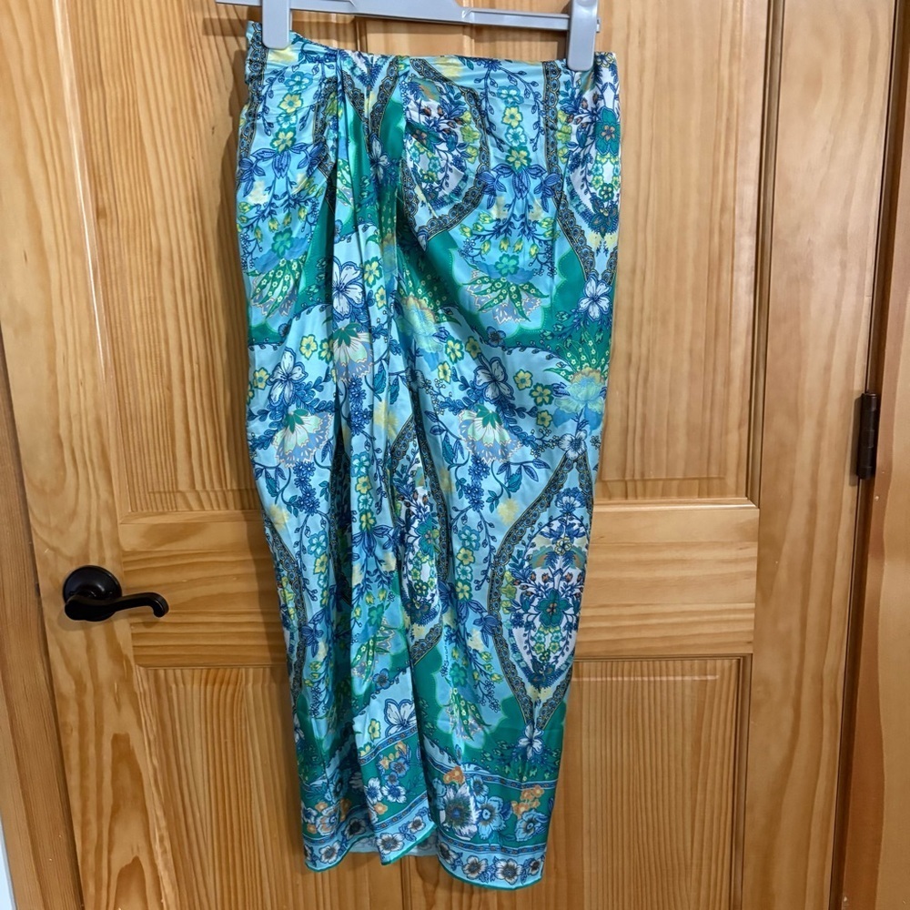 HALE BOB Anastasia Draped Blue Skirt